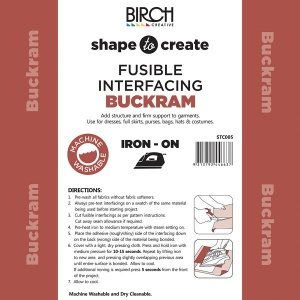 Shape To Create - Buckram Woven Fusible Interfacing - Firm